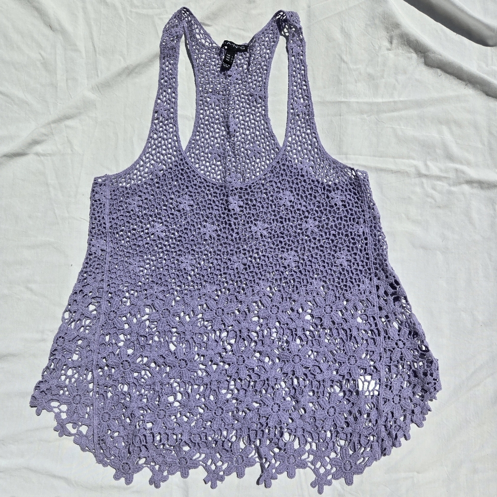 Lilac Crochet Tank Top
